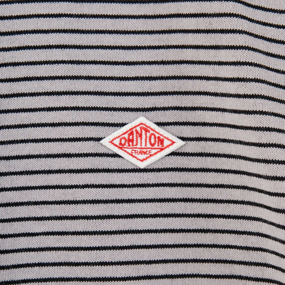 DANTON [ダントン] ストライプ ロングスリーブTシャツ [DT-C0200TCB] GREY/BLACK