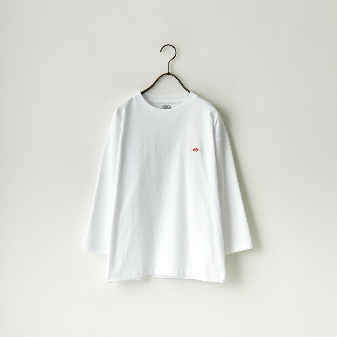 DANTON [ダントン] ソリッド クルーネックプルオーバー [DT-C0131TCB] WHITE