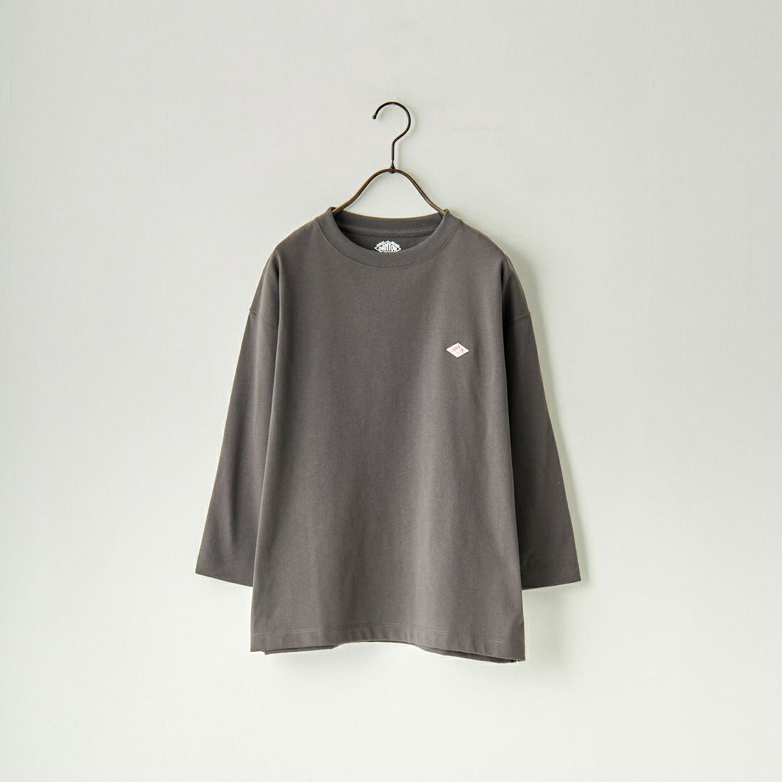 DANTON [ダントン] ソリッド クルーネックプルオーバー [DT-C0131TCB] COAL GREY