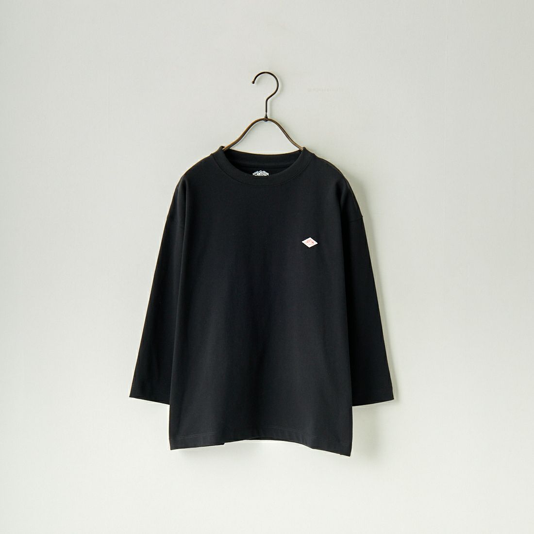 DANTON [ダントン] ソリッド クルーネックプルオーバー [DT-C0131TCB] BLACK