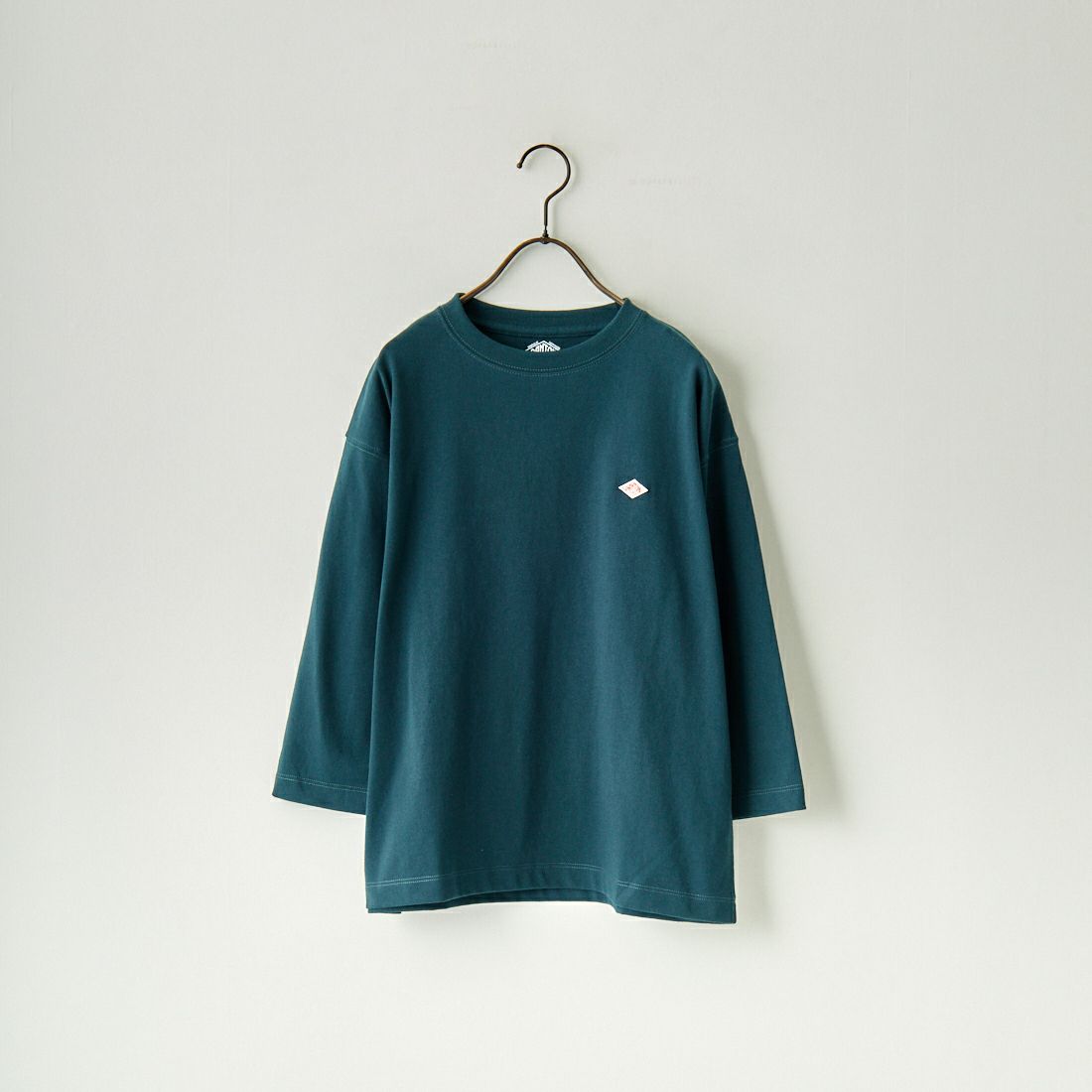 DANTON [ダントン] ソリッド クルーネックプルオーバー [DT-C0131TCB] BI.GREEN