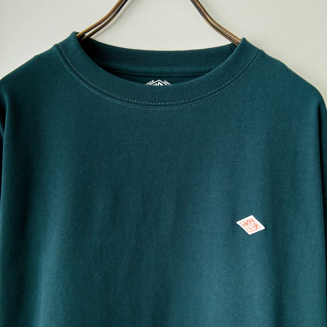 DANTON [ダントン] ソリッド クルーネックプルオーバー [DT-C0131TCB] BI.GREEN