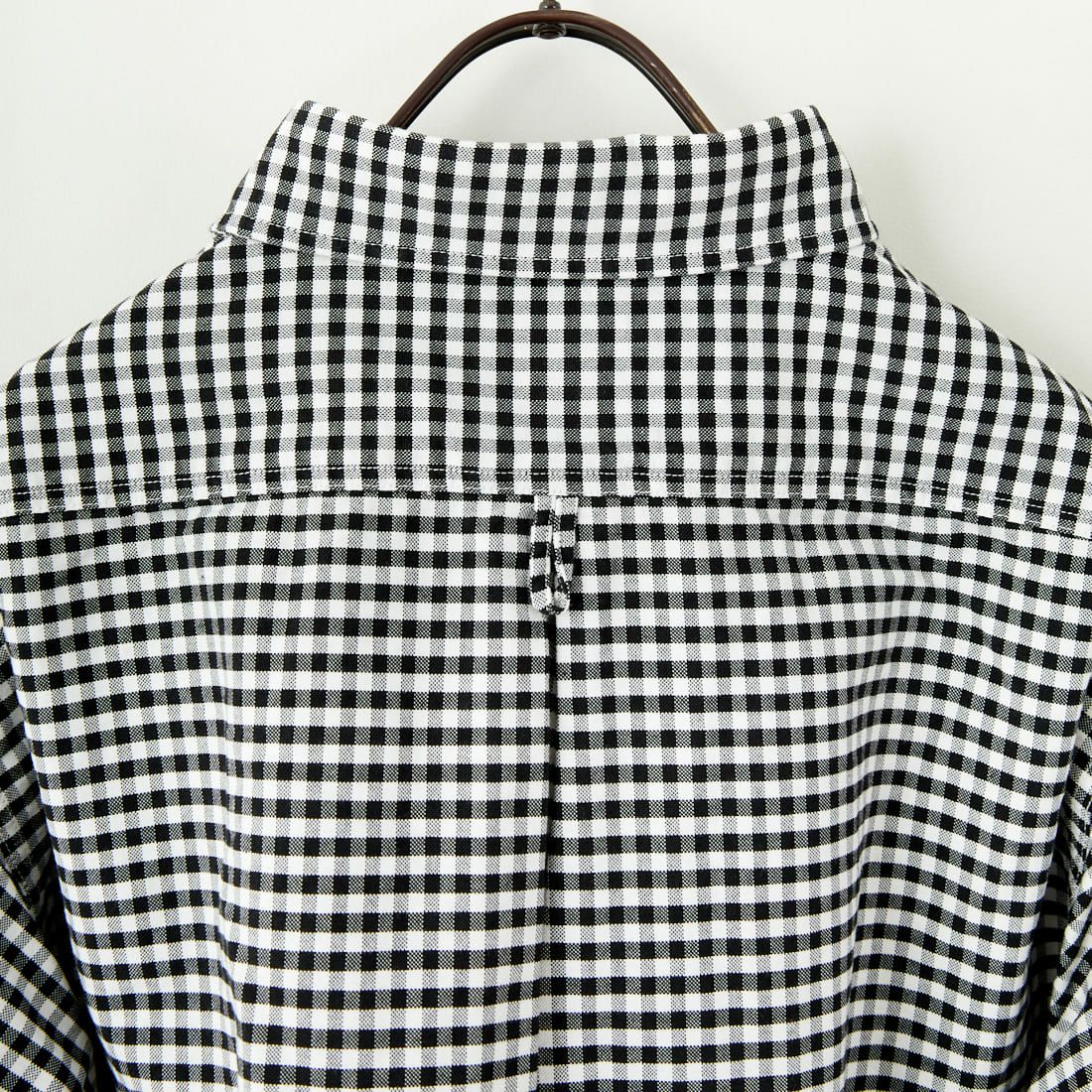 DANTON [ダントン] ラウンドカラー オックスフォードシャツ [DT-B0281OXP] BLK/WHT GN