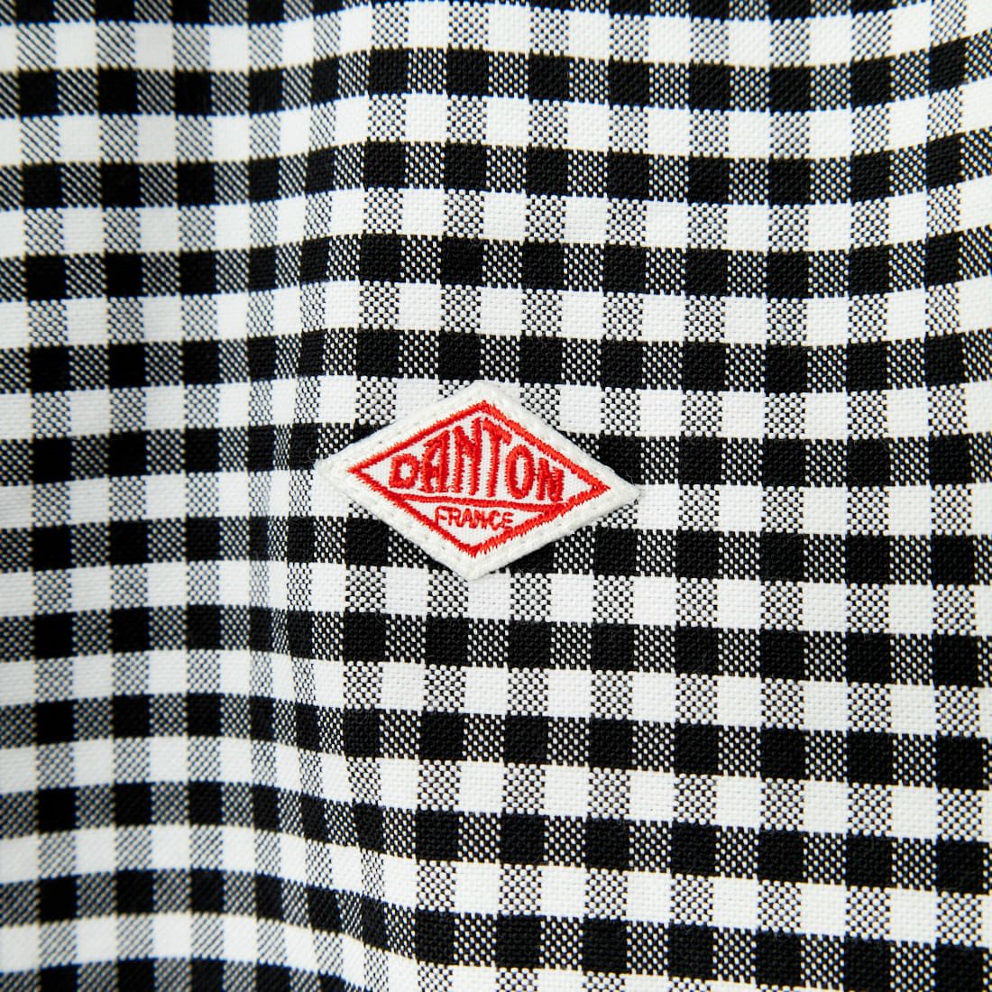 DANTON [ダントン] ラウンドカラー オックスフォードシャツ [DT-B0281OXP] BLK/WHT GN
