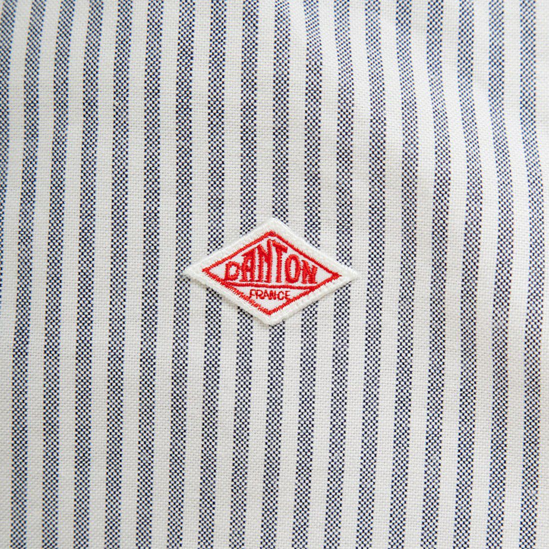 DANTON [ダントン] ラウンドカラー オックスフォードシャツ [DT-B0281OXP] NVY/WHT ST