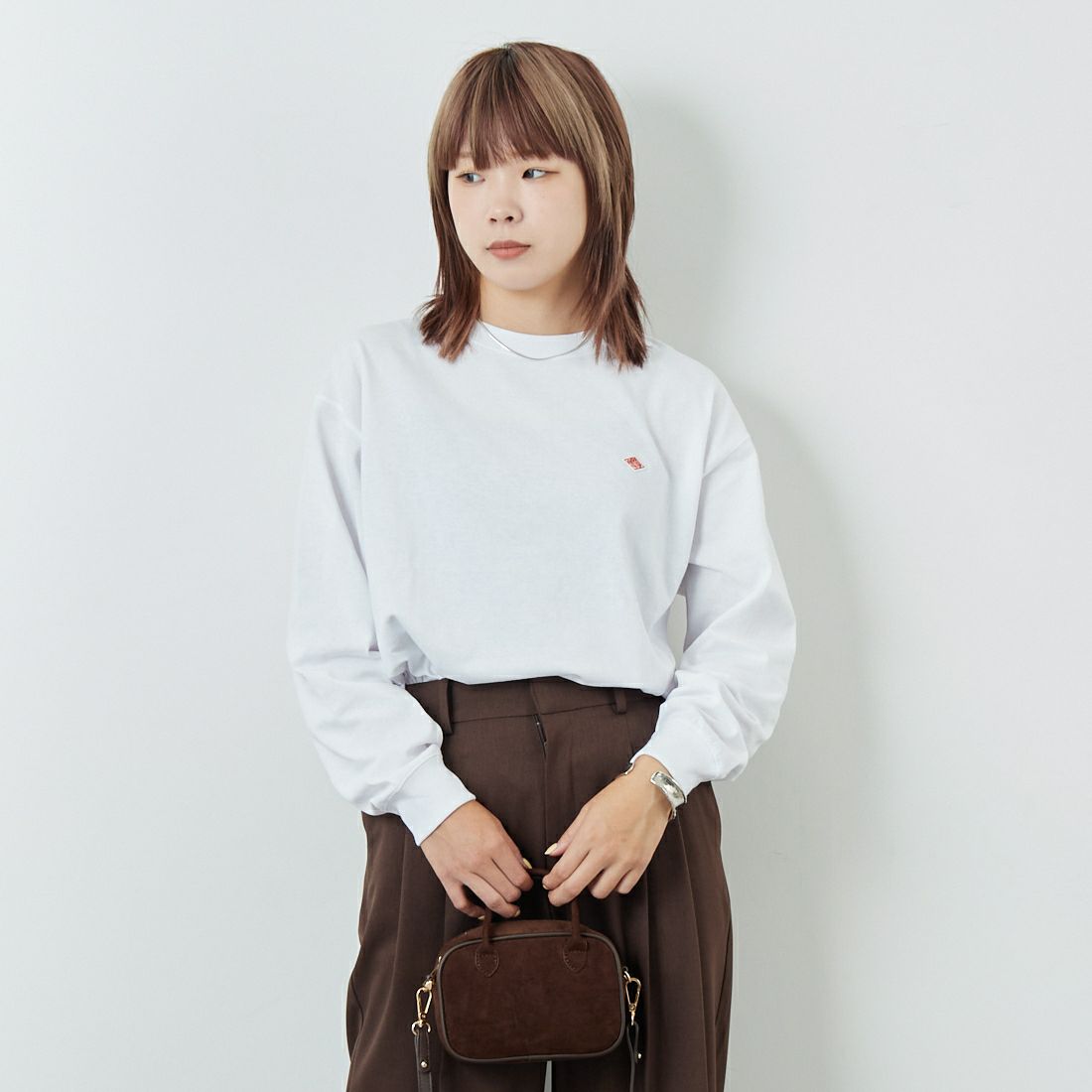 WHITE&&モデル身長：163cm 着用サイズ：S&&