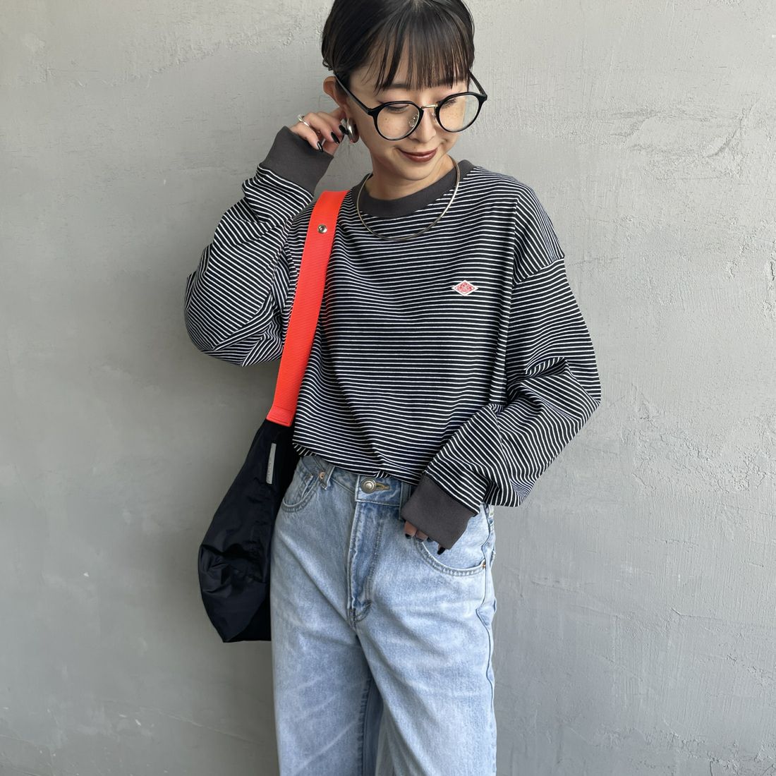 BLACK/WHIT&&モデル身長：150cm 着用サイズ：S&&