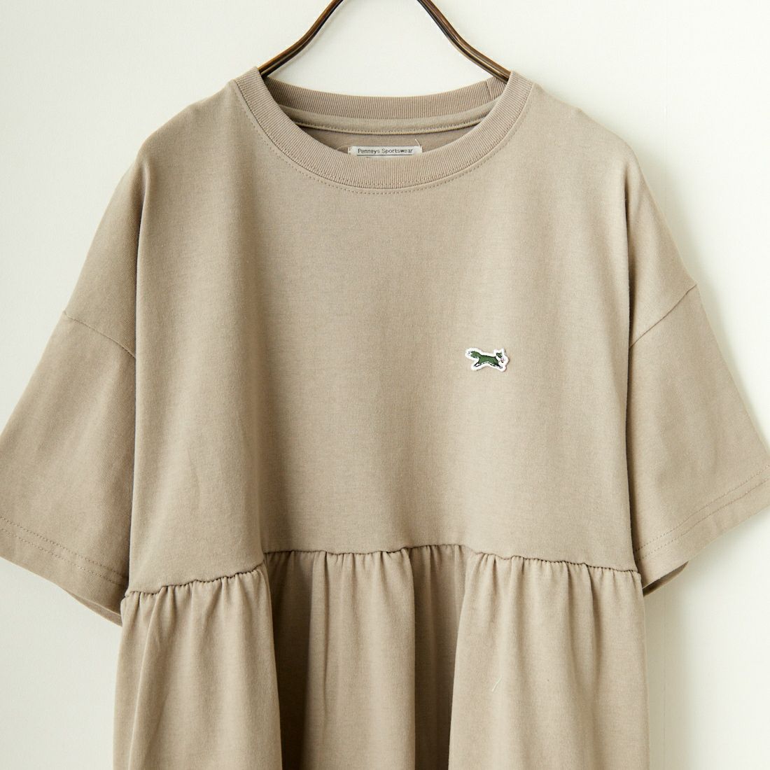 THE FOX [ザフォックス] 別注 ウエスト切り替え マキシ丈ギャザーワンピース [JF24SS-07-JF] ｸﾞﾚｰｼﾞｭ