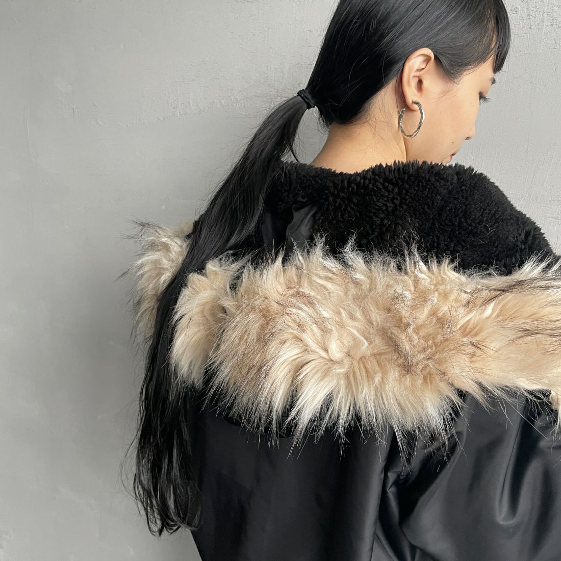 MILITARY [ミリタリー] 別注 N-2B オーバーサイズフライトジャケット [T-24789002-JF] BLACK