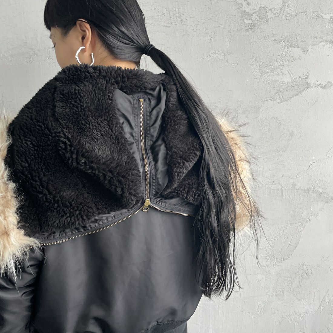 MILITARY [ミリタリー] 別注 N-2B オーバーサイズフライトジャケット [T-24789002-JF] BLACK