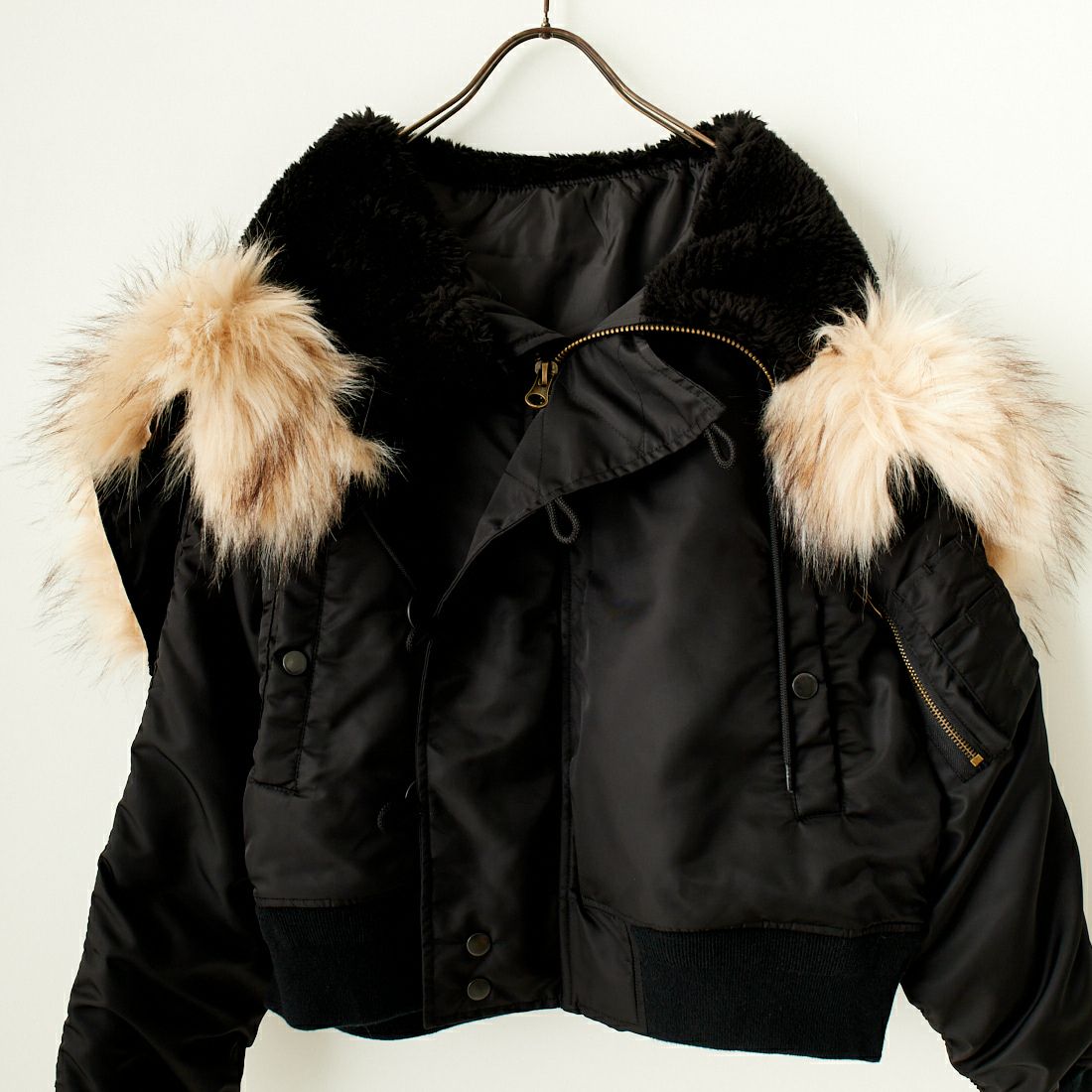 MILITARY [ミリタリー] 別注 N-2B オーバーサイズフライトジャケット [T-24789002-JF] BLACK