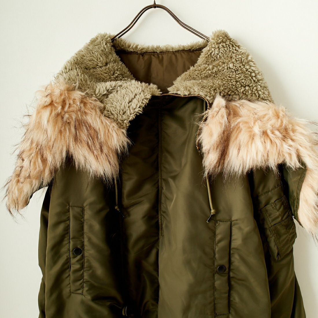 MILITARY [ミリタリー] 別注 N-2B オーバーサイズフライトジャケット [T-24789002-JF] KHAKI