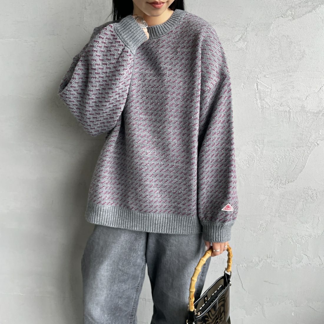 GRY/PPL&&モデル身長：156cm 着用サイズ：F&&