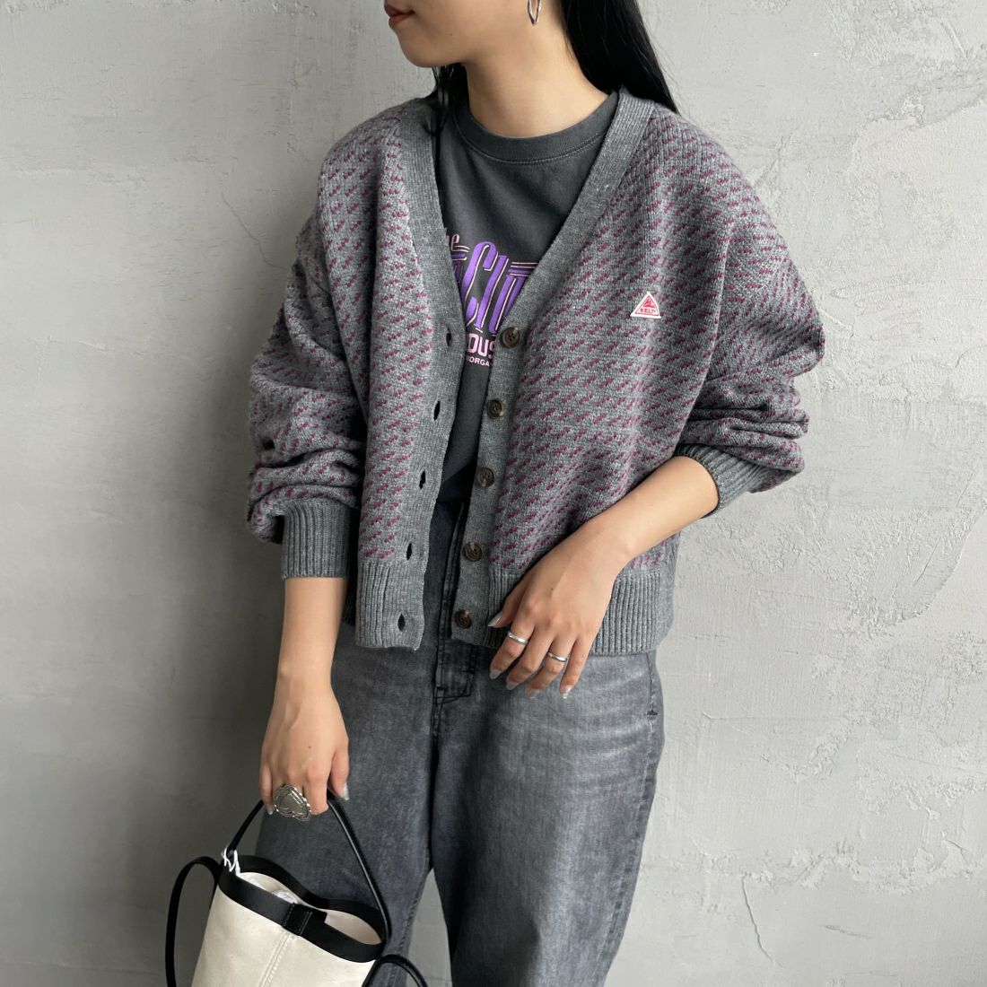 GRY/PPL&&モデル身長：156cm 着用サイズ：F&&