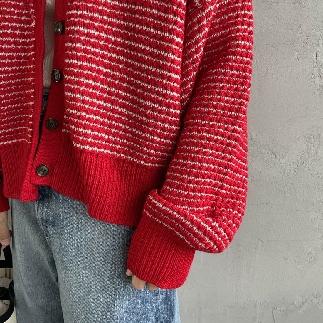 KELTY [ケルティ] 別注 ジャガードニットカーディガン [KE243W30IN01-JF] RED/BEG