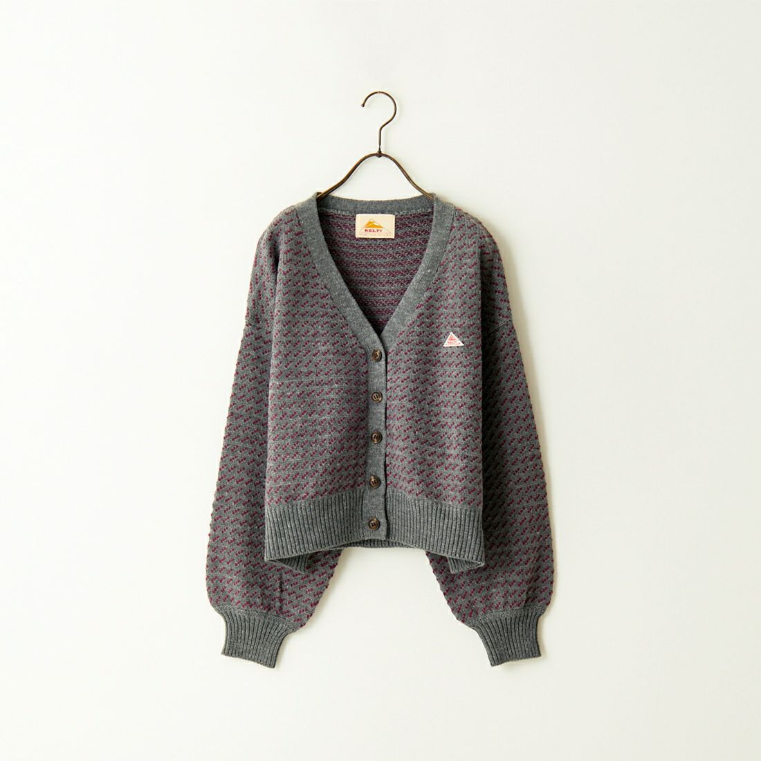 KELTY [ケルティ] 別注 ジャガードニットカーディガン [KE243W30IN01-JF] GRY/PPL