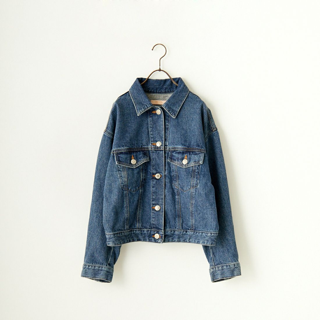 SOMETHING [サムシング] 別注 袖タック ショート丈デニムジャケット [SJF990-JF] 94 M.BLUE