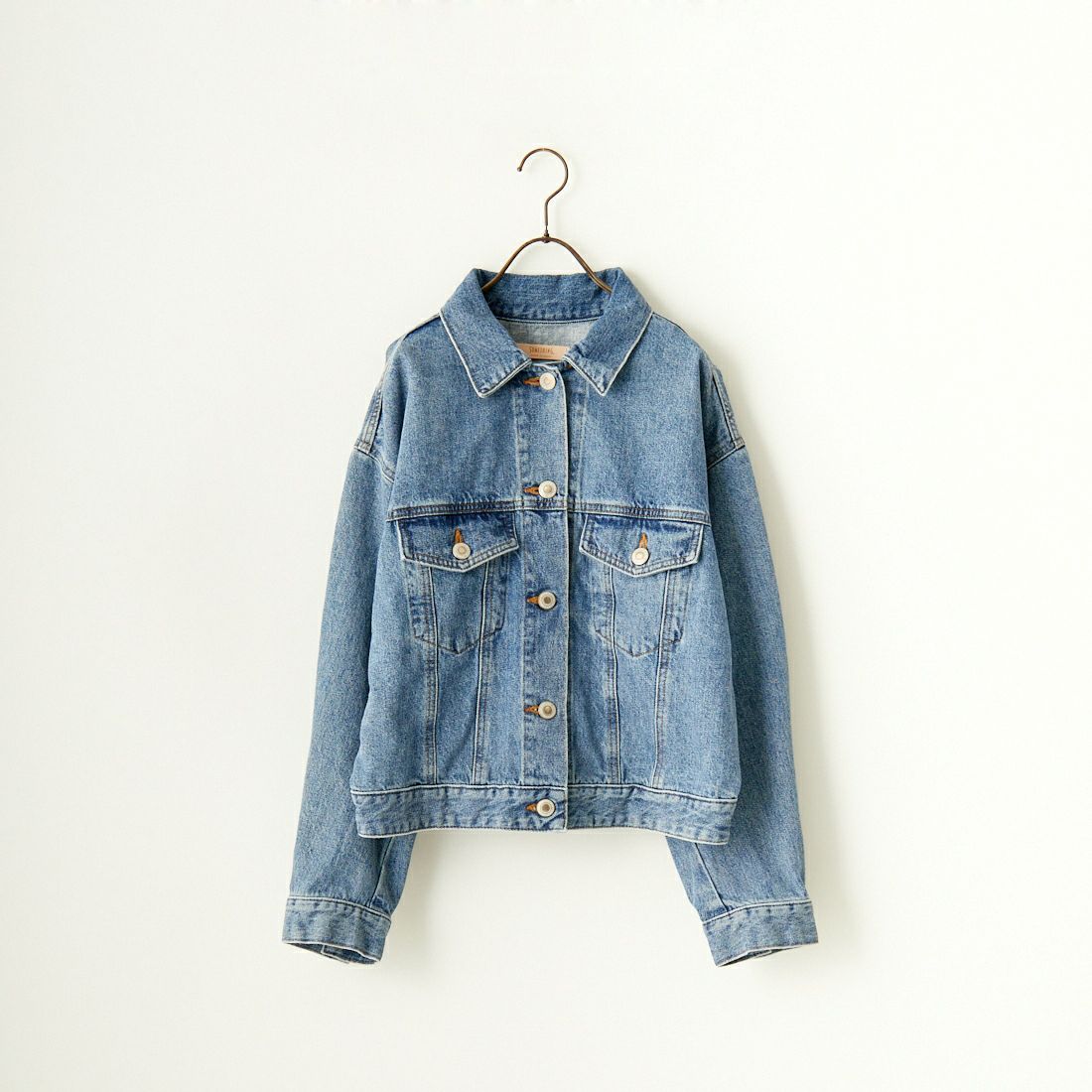 SOMETHING [サムシング] 別注 袖タック ショート丈デニムジャケット [SJF990-JF] 97 L.BLUE
