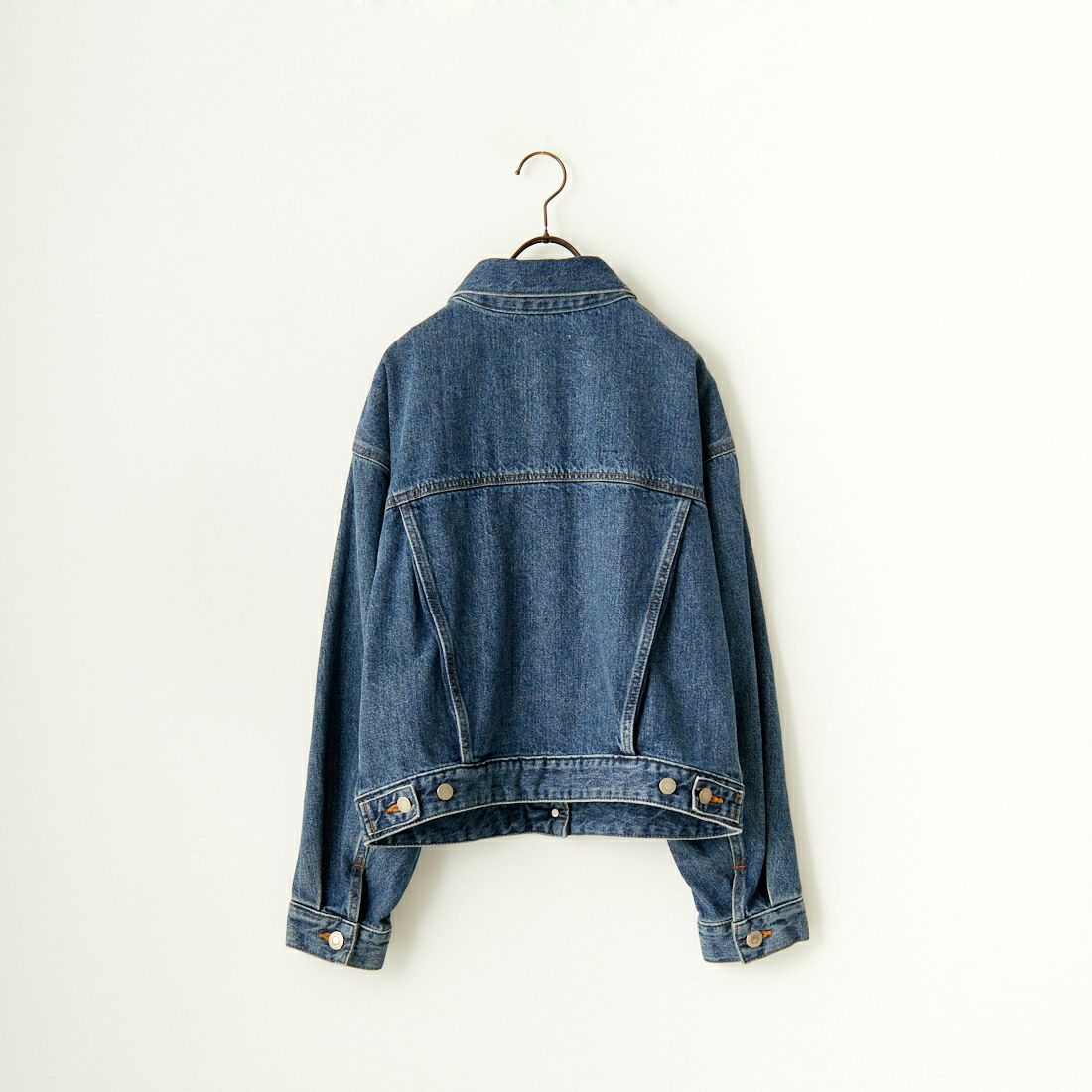 SOMETHING [サムシング] 別注 袖タック ショート丈デニムジャケット [SJF990-JF] 94 M.BLUE
