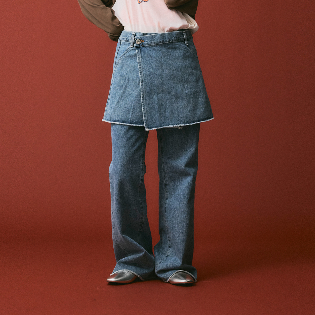 お名前入デニムタグ ☆ネックウォーマー 立ち入る スヌード キッズ  