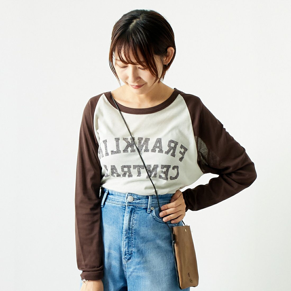 OFF/BRN&&モデル身長：167cm 着用サイズ：F&&
