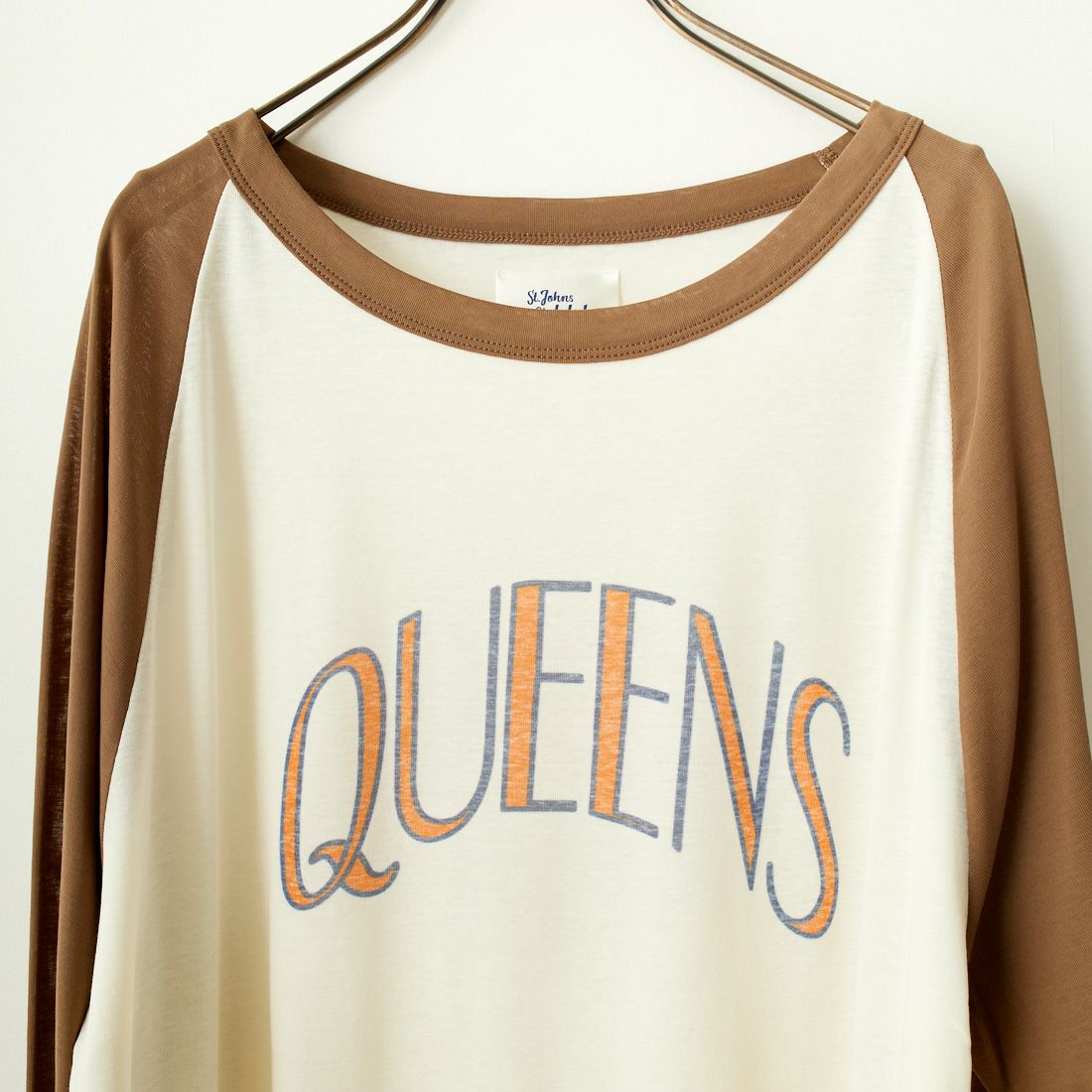 St.Johns 3rd club [セントジョンズサードクラブ] QUEENS シアーTシャツ [SJ24-13] OFF/TAUPE