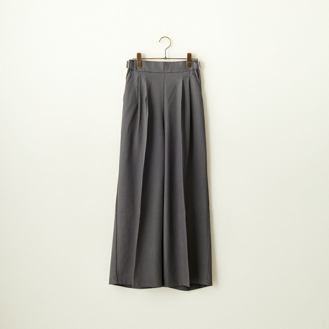 By/m [バイエム] センタープレスタックワイドパンツ [B24132055] 07 GRAY