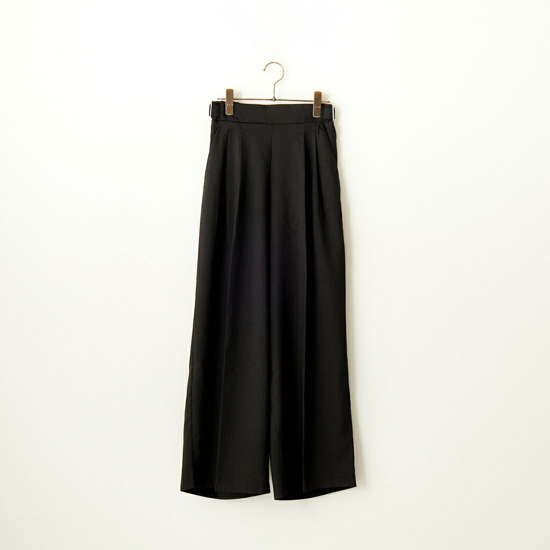 By/m [バイエム] センタープレスタックワイドパンツ [B24132055] 09 BLACK
