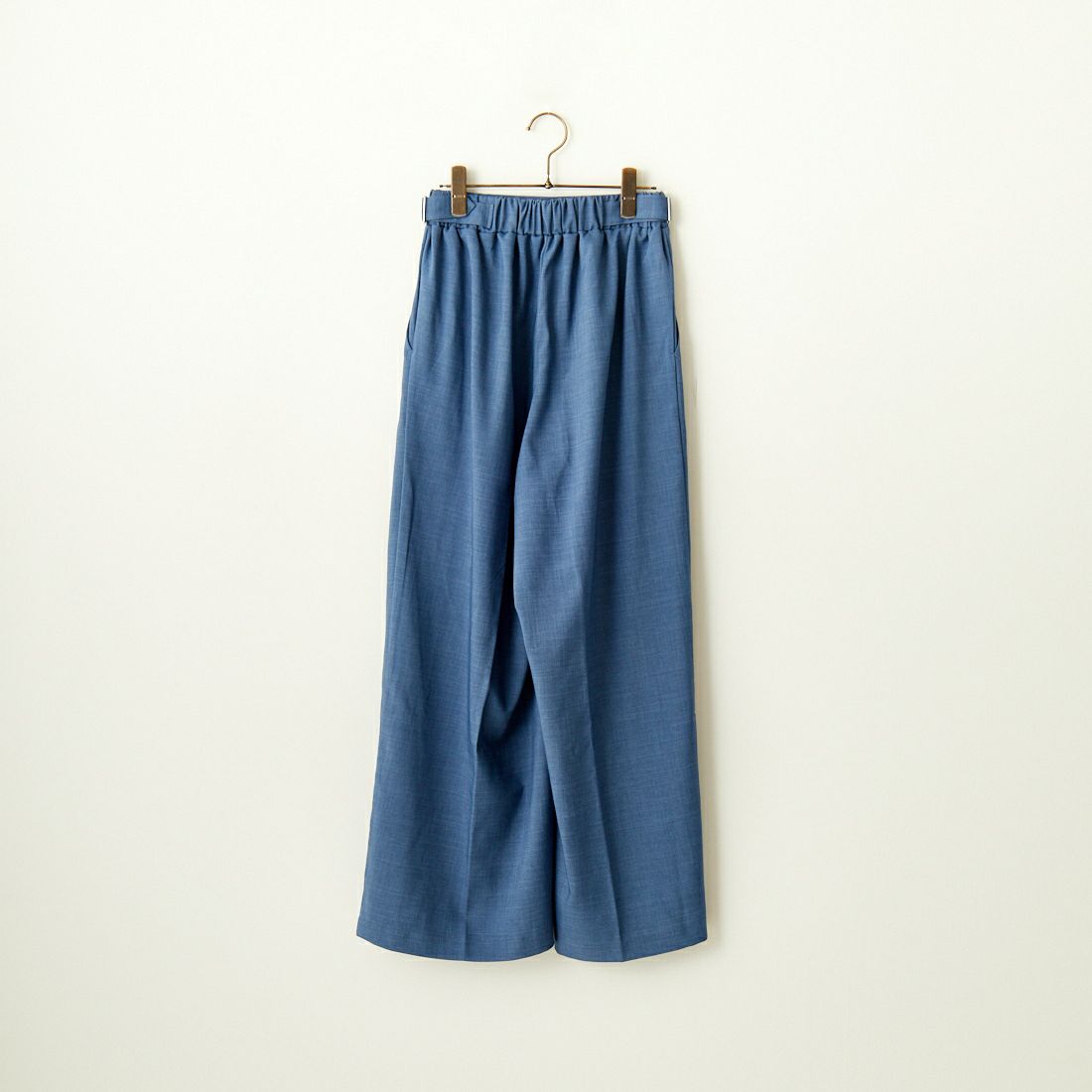 By/m [バイエム] センタープレスタックワイドパンツ [B24132055] 12 BLUE