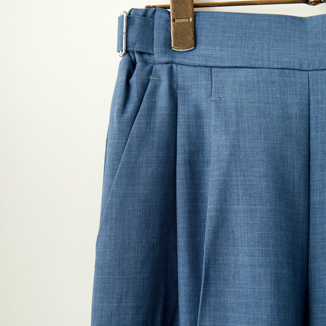 By/m [バイエム] センタープレスタックワイドパンツ [B24132055] 12 BLUE