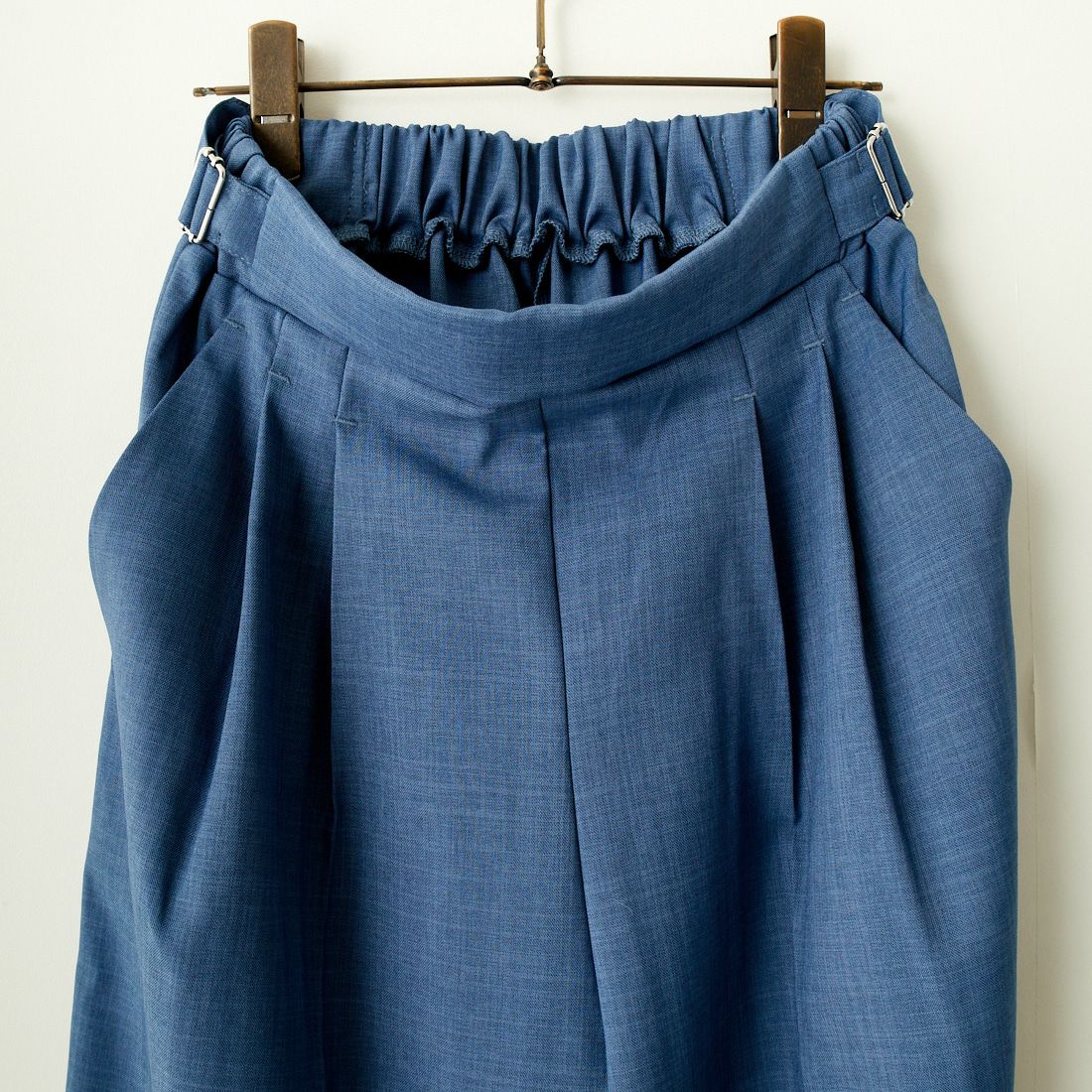 By/m [バイエム] センタープレスタックワイドパンツ [B24132055] 12 BLUE