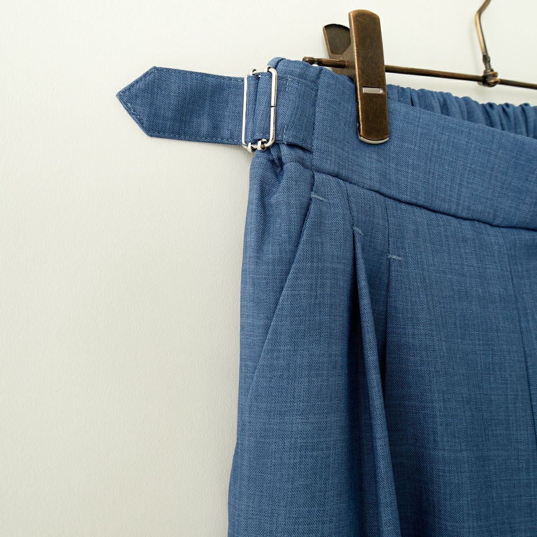By/m [バイエム] センタープレスタックワイドパンツ [B24132055] 12 BLUE