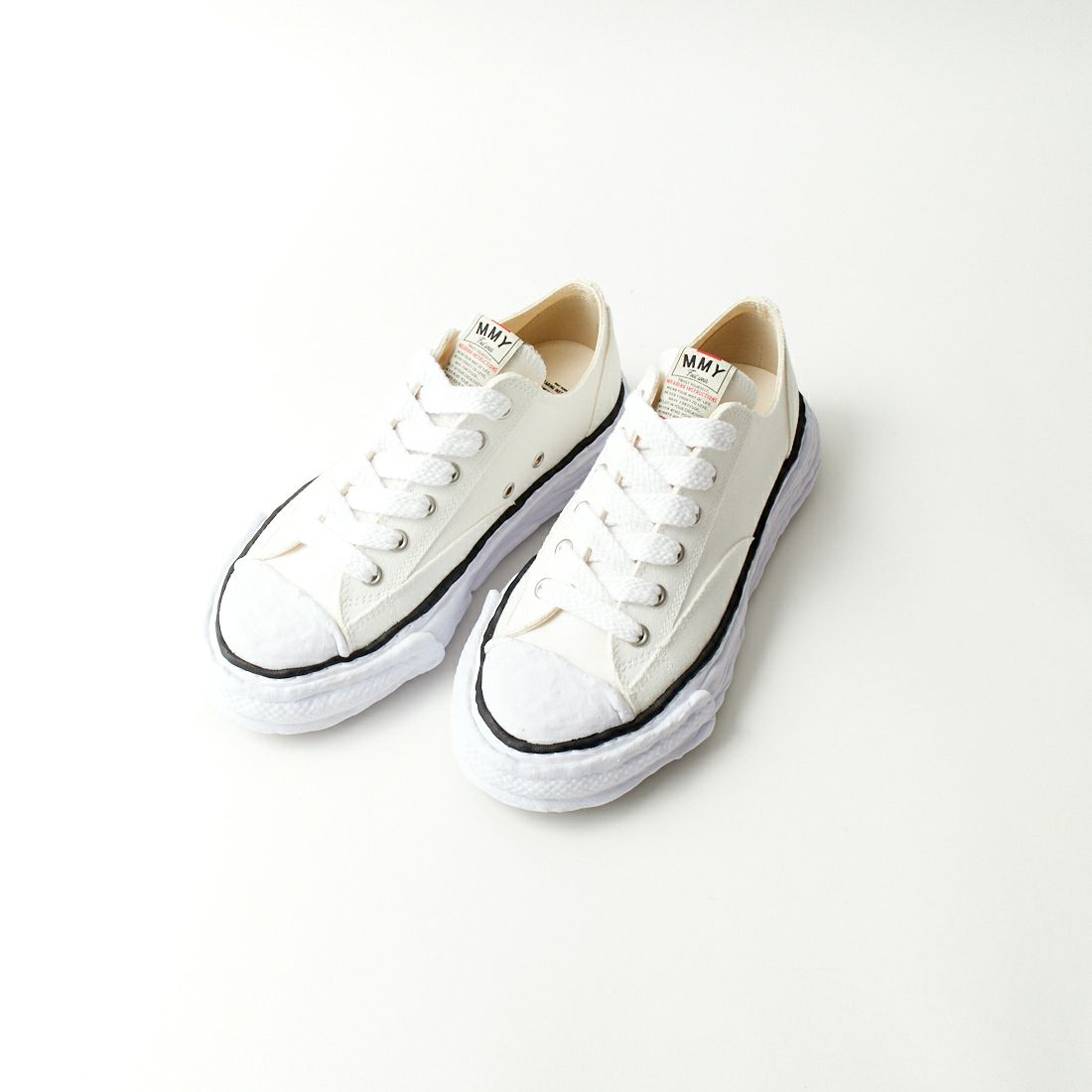 Maison MIHARA YASUHIRO [メゾン ミハラヤスヒロ] PETERSON23 オリジナルソール キャンバスローカットスニーカー [A11FW702] WHITE
