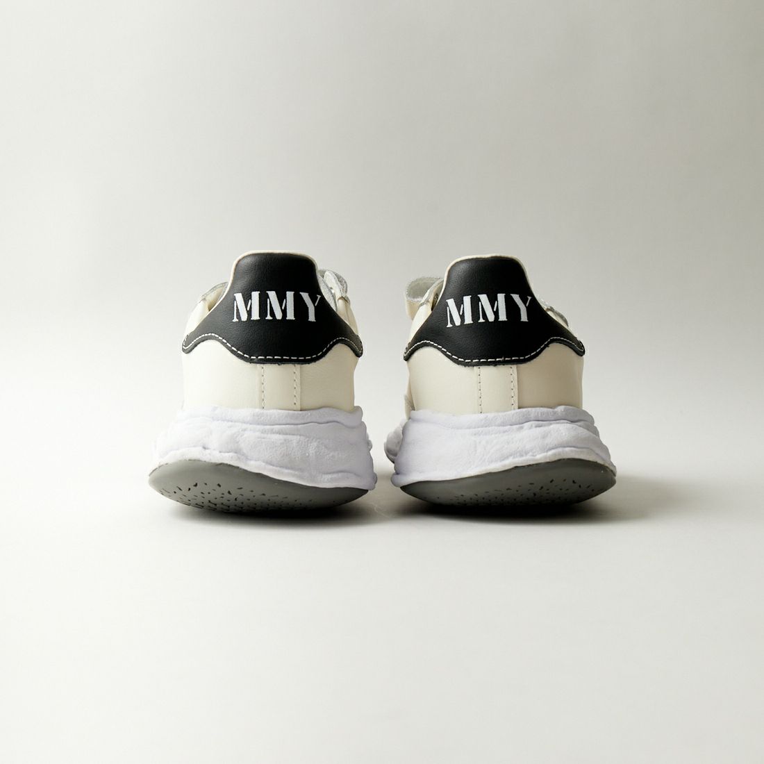 Maison MIHARA YASUHIRO [メゾン ミハラヤスヒロ] チャールズ オリジナルソールレザーローカットベルクロスニーカー [A12FW702] WHITE