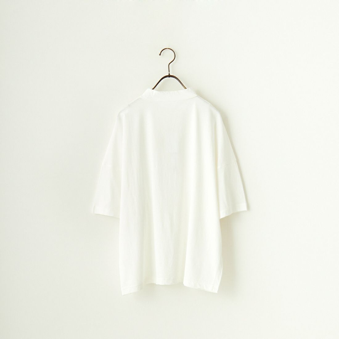 ESTROISLOSE [エストゥロワルーズ] プレミアム天竺 ハイネック 半袖Tシャツ [EC23201] 02 OFF