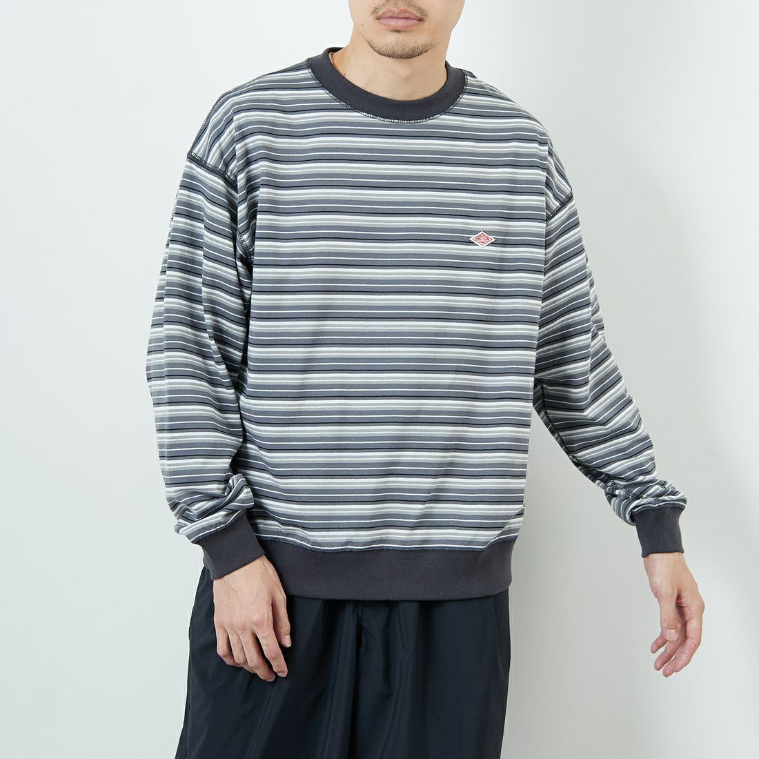 GRY/WHT ML&&モデル身長：168cm 着用サイズ：M&&