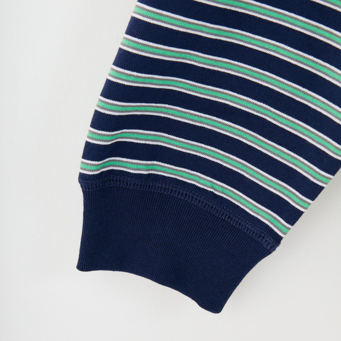 DANTON [ダントン] ストライプ スウェットTシャツ [DT-C0204TCB] NVY/GRN ML