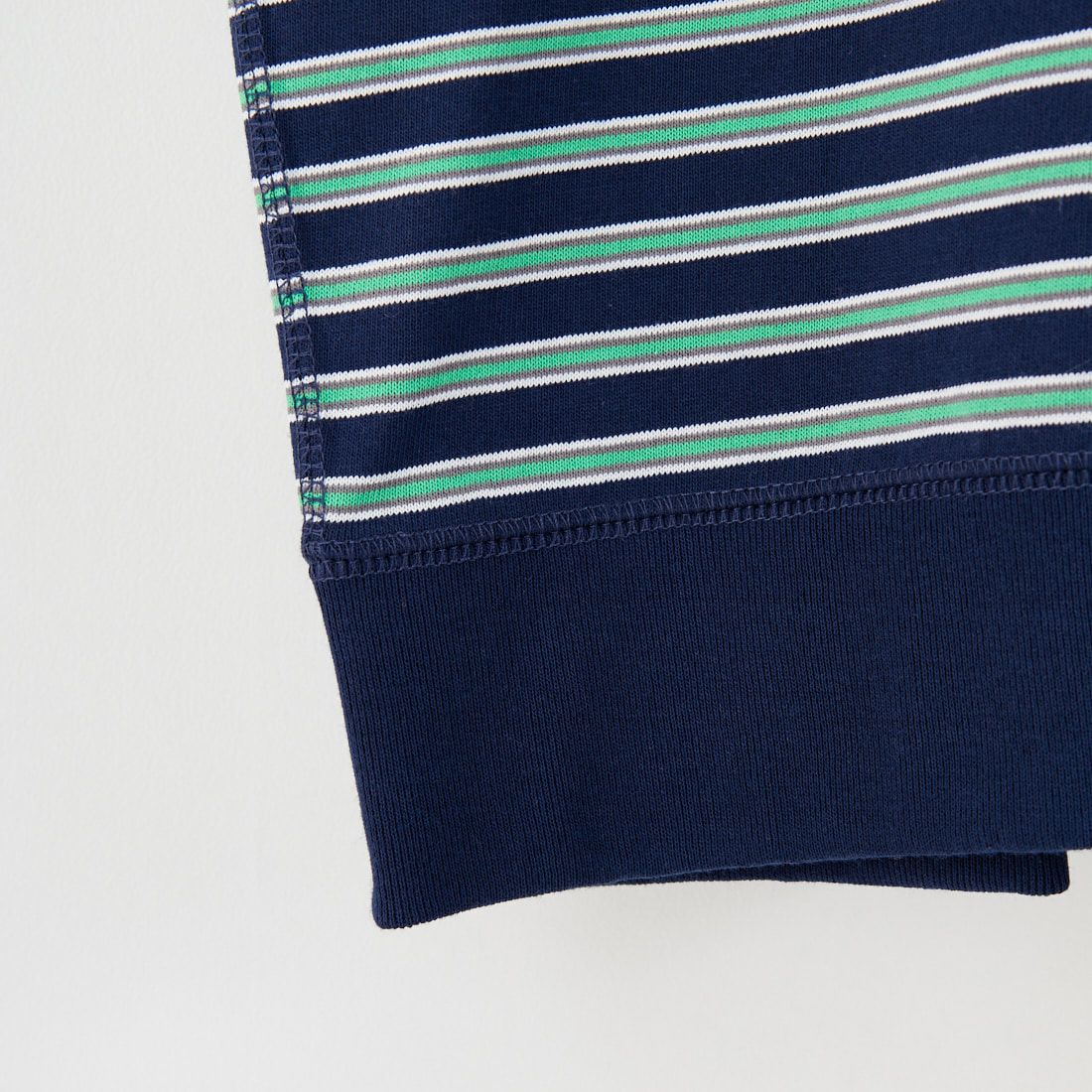 DANTON [ダントン] ストライプ スウェットTシャツ [DT-C0204TCB] NVY/GRN ML