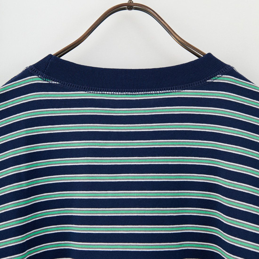 DANTON [ダントン] ストライプ スウェットTシャツ [DT-C0204TCB] NVY/GRN ML
