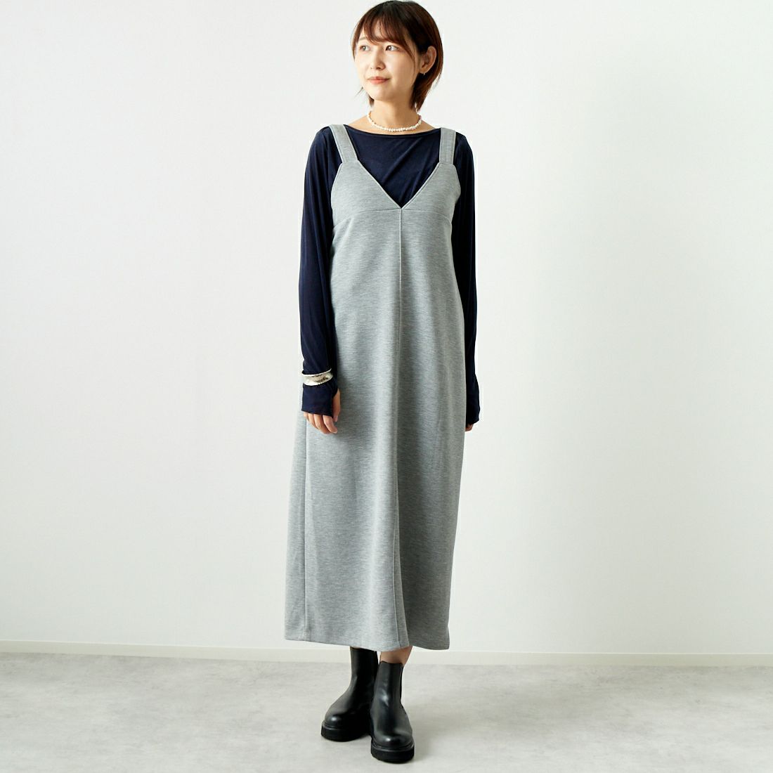 07 GRAY&&モデル身長：167cm 着用サイズ：F&&
