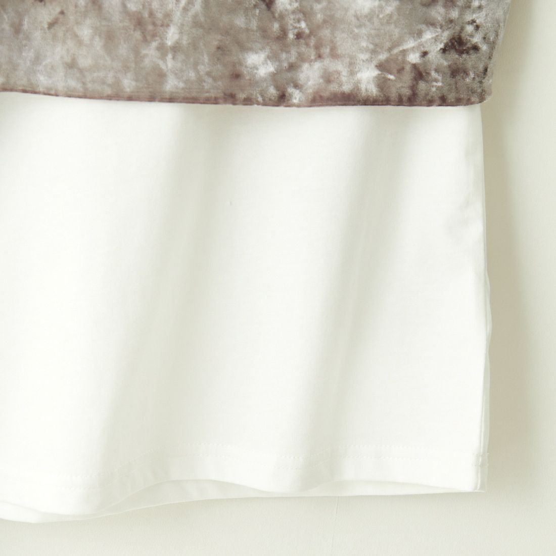 CLOCHE [クロシェ] ベロアビスチェ×カットソー [45285605] ｱｲﾎﾞﾘｰ