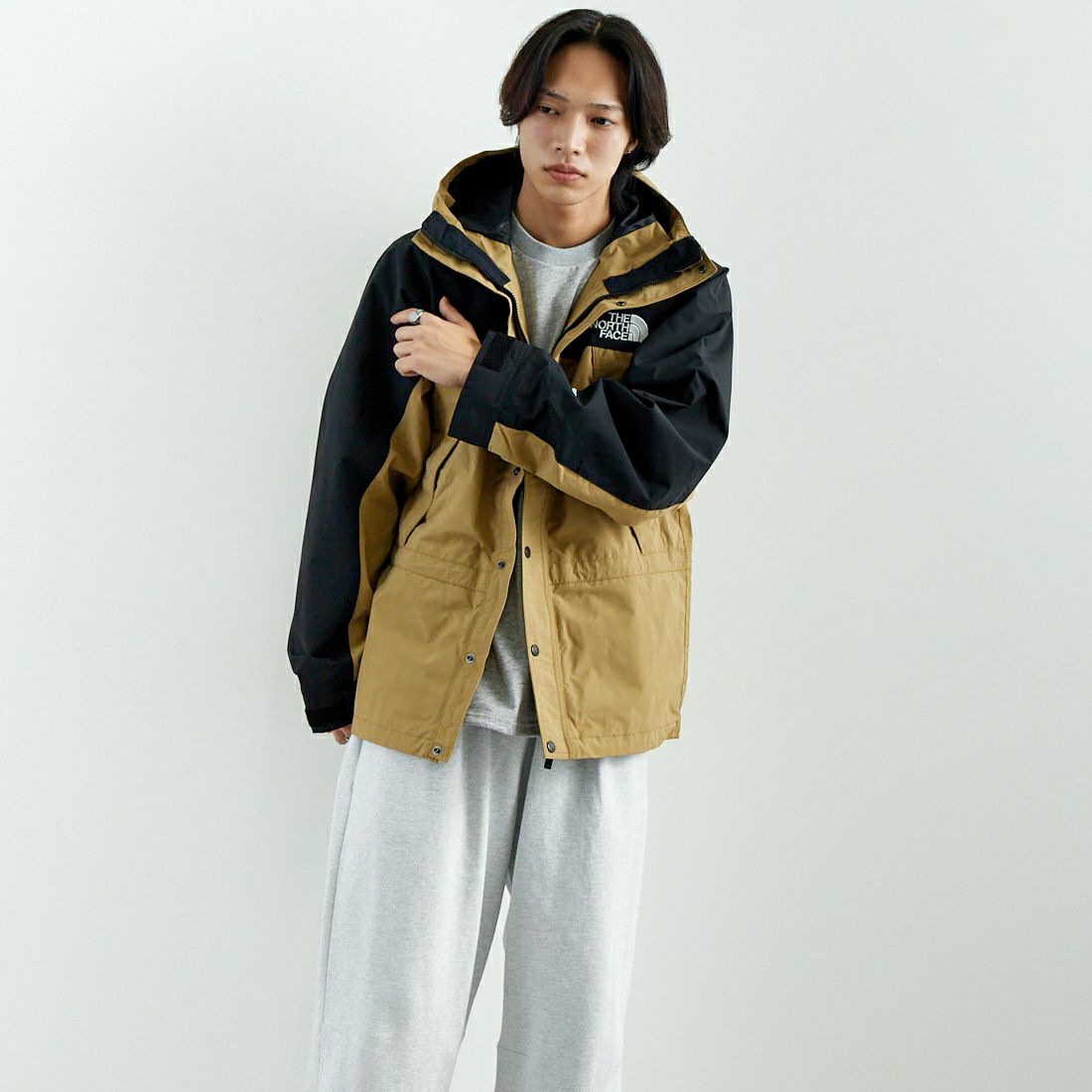 THE NORTH FACE [ザ ノースフェイス] マウンテンライトジャケット [NP62450] KT &&モデル身長：179cm 着用サイズ：L&&