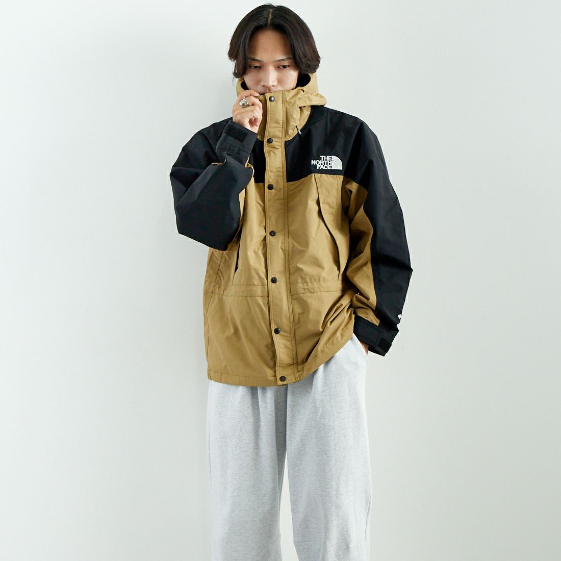 THE NORTH FACE [ザ ノースフェイス] マウンテンライトジャケット [NP62450] KT &&モデル身長：179cm 着用サイズ：L&&