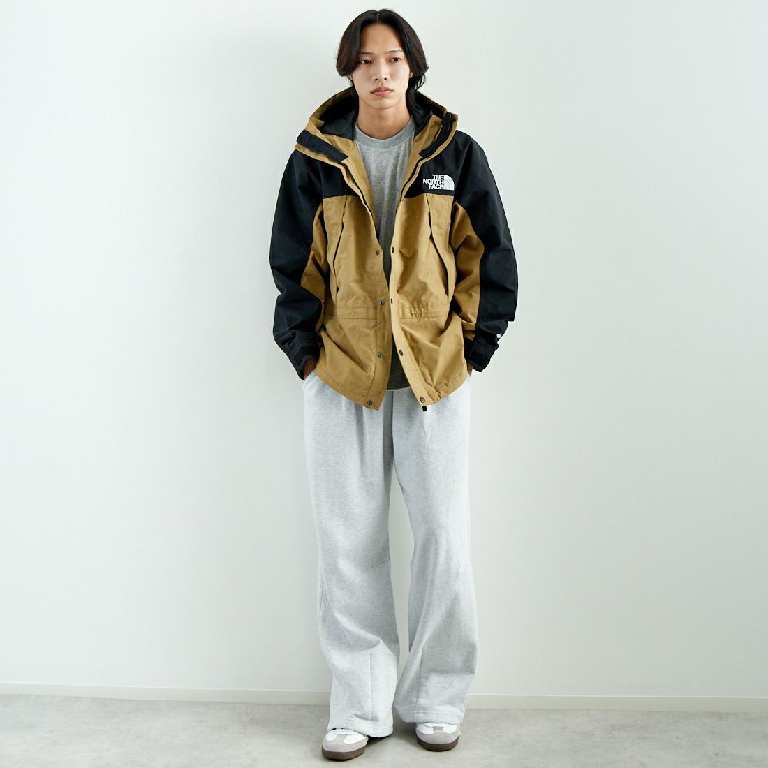 THE NORTH FACE [ザ ノースフェイス] マウンテンライトジャケット [NP62450] KT &&モデル身長：179cm 着用サイズ：L&&