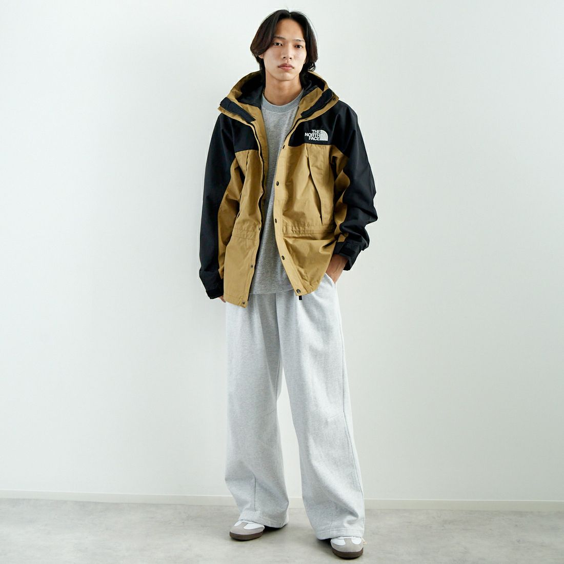 THE NORTH FACE [ザ ノースフェイス] マウンテンライトジャケット [NP62450] KT &&モデル身長：179cm 着用サイズ：L&&