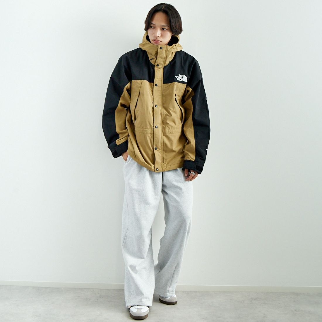 THE NORTH FACE [ザ ノースフェイス] マウンテンライトジャケット [NP62450] KT &&モデル身長：179cm 着用サイズ：L&&