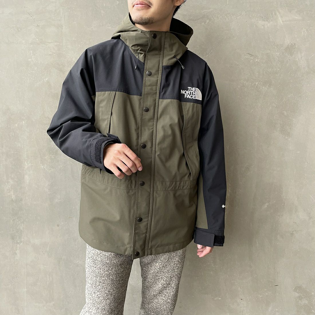THE NORTH FACE [ザ ノースフェイス] マウンテンライトジャケット [NP62450] NT &&モデル身長：168cm 着用サイズ：M&&