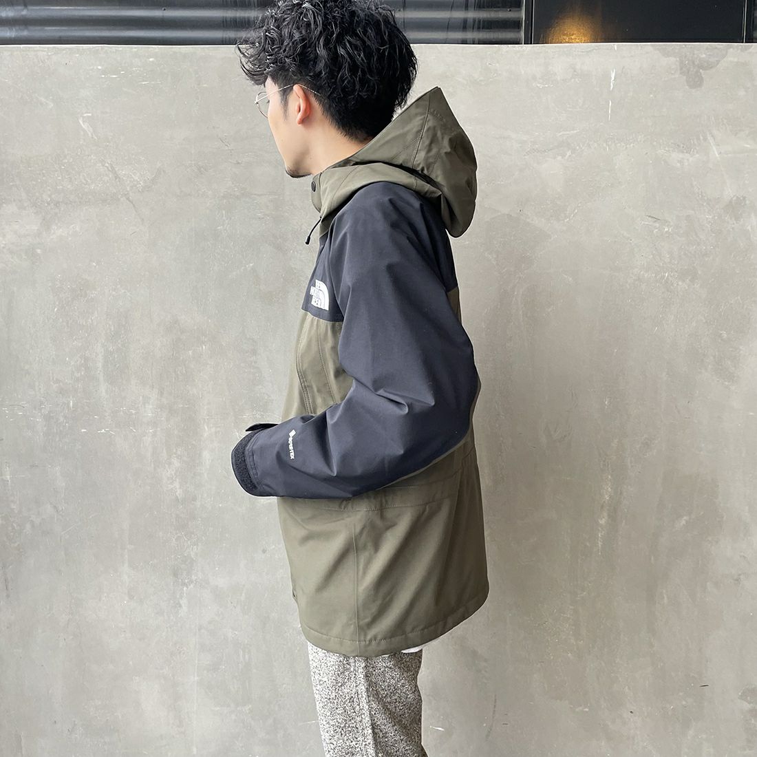 THE NORTH FACE [ザ ノースフェイス] マウンテンライトジャケット [NP62450] NT &&モデル身長：168cm 着用サイズ：M&&