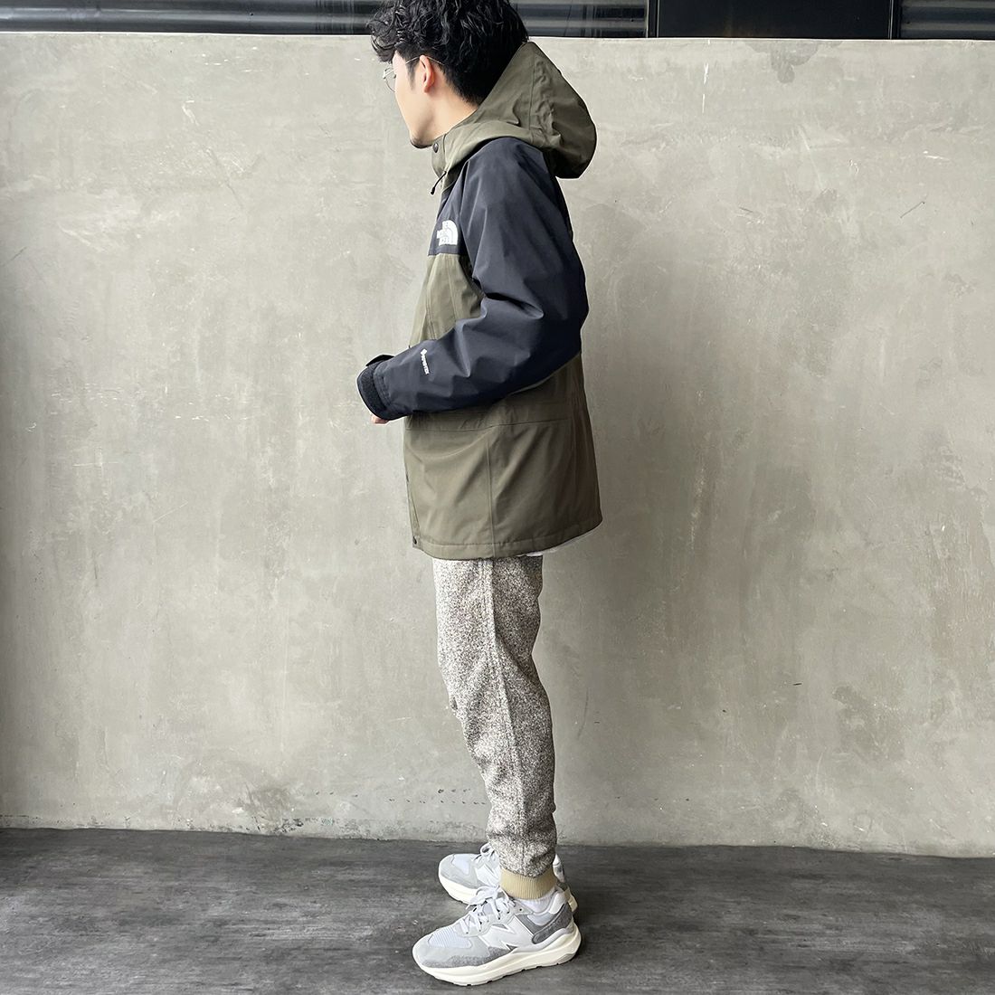 THE NORTH FACE [ザ ノースフェイス] マウンテンライトジャケット [NP62450] NT &&モデル身長：168cm 着用サイズ：M&&