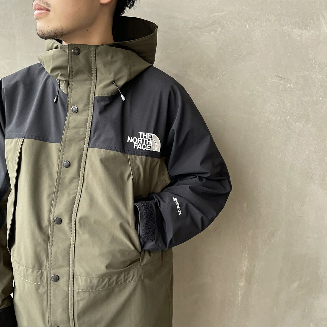 THE NORTH FACE [ザ ノースフェイス] マウンテンライトジャケット [NP62450] NT &&モデル身長：168cm 着用サイズ：M&&